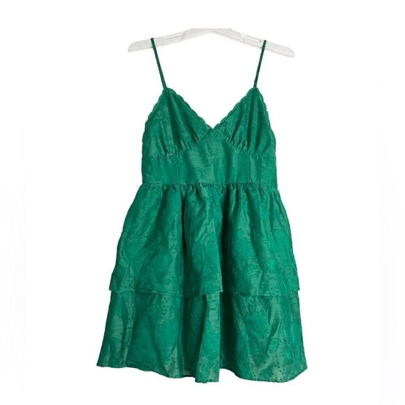 NEW-Women’s  Sleeveless Tiered Fit & Flare Dress - Picture 2 of 7